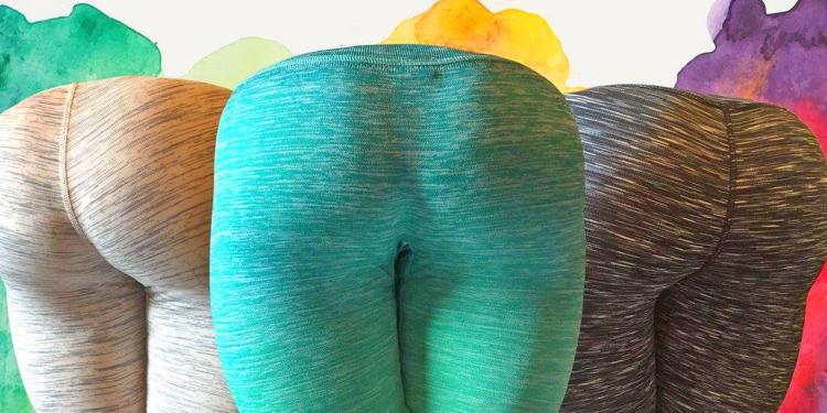 The Buttress: A Butt Shaped Pillow - Yoga pants wearing butt pillow