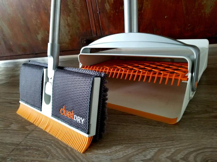 Duet 4-in-1 cleaning broom, mop, and dustpan - all-in-one cleaning broom