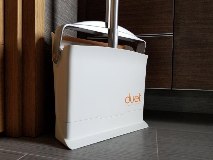 Duet 4-in-1 cleaning broom, mop, and dustpan - all-in-one cleaning broom