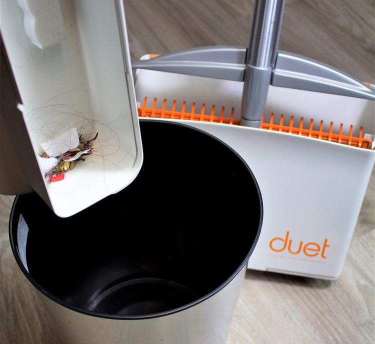 Duet 4-in-1 cleaning broom, mop, and dustpan - all-in-one cleaning broom