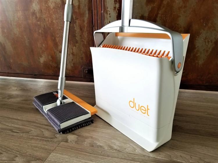 Duet 4-in-1 cleaning broom, mop, and dustpan - all-in-one cleaning broom