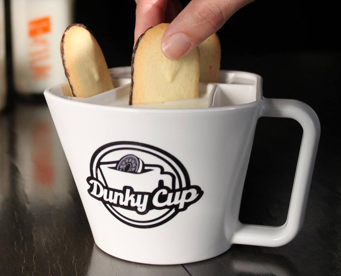 Dunky Cup - Mug holds cookies for milk dunking - Cookie dunking mug