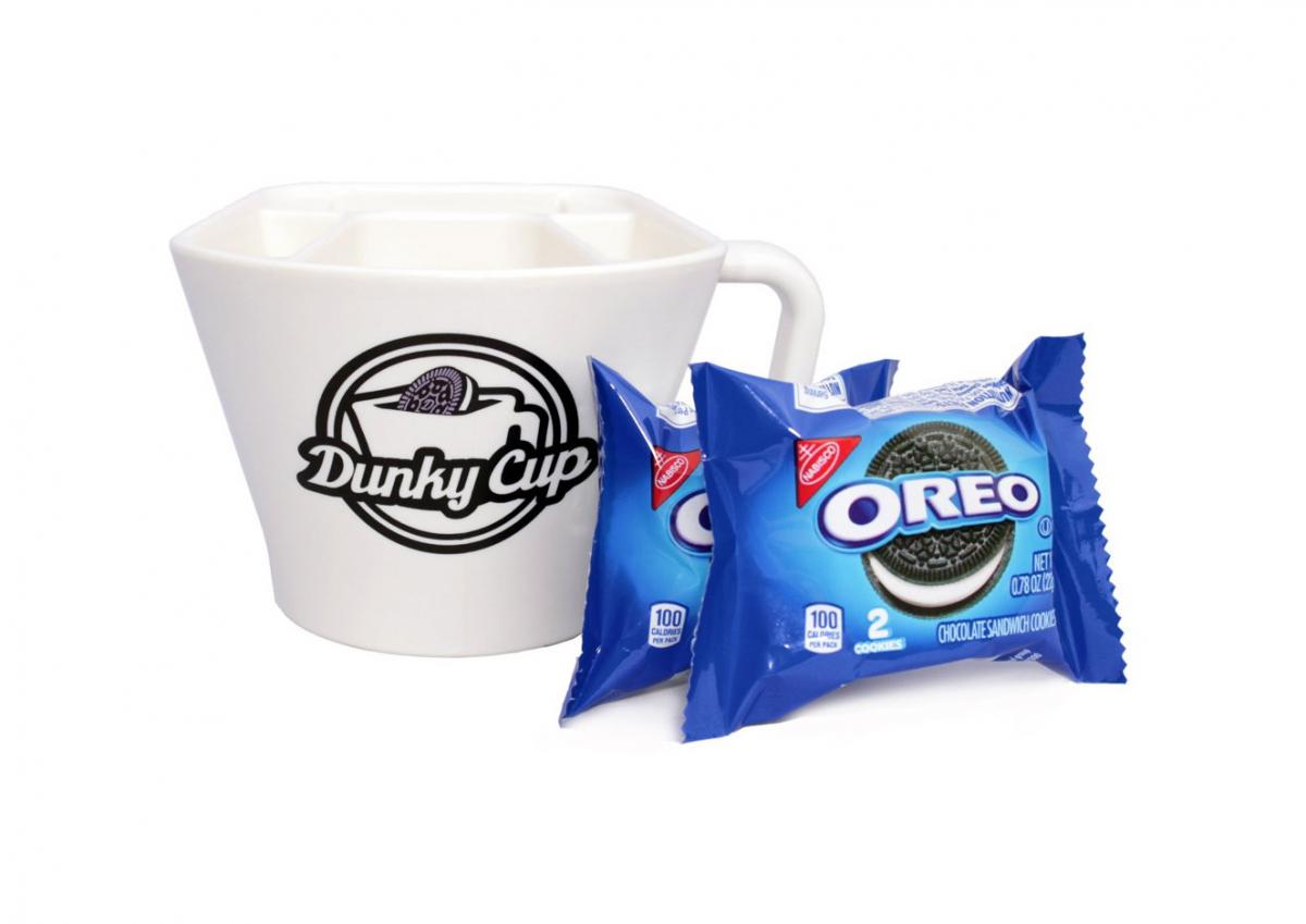 Dunky Cup - Mug holds cookies for milk dunking - Cookie dunking mug