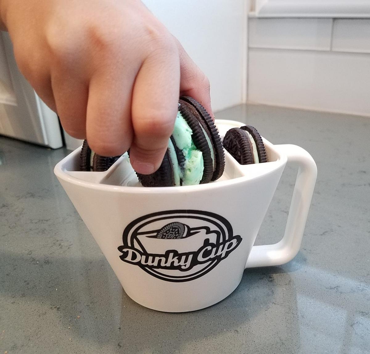 Dunky Cup - Mug holds cookies for milk dunking - Cookie dunking mug