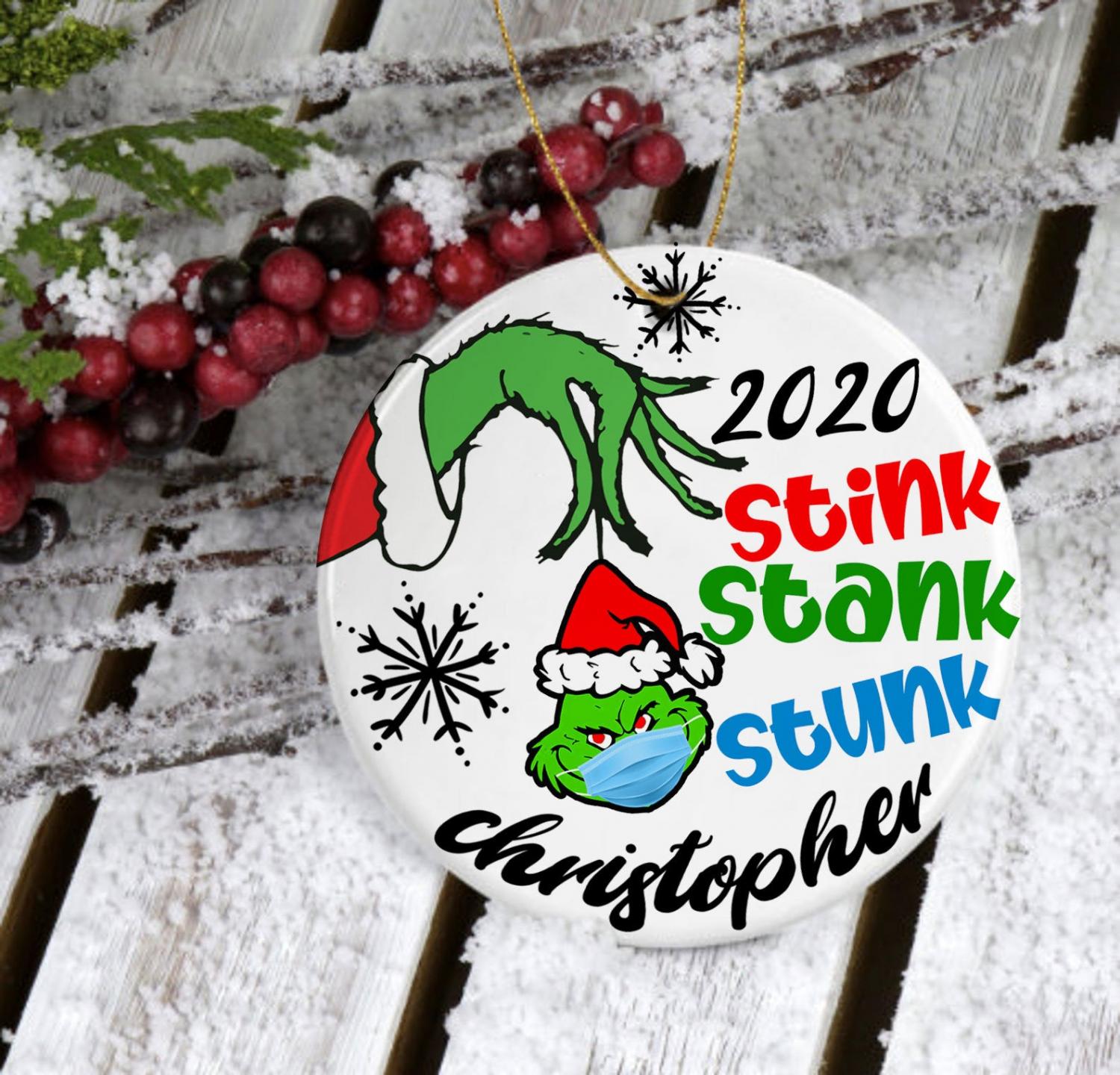 The Grinch 2020 Ornament Stink Stank Stunk With Customizable Name The Grinch 2020 Ornament Stink Stank Stunk With Customizable Name