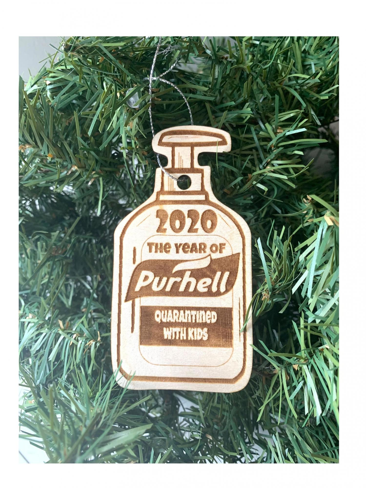 2020 The Year Of Purehell - Quarantined With Kids Funny Christmas Ornament 2020 The Year Of Purehell - Quarantined With Kids Funny Christmas Ornament