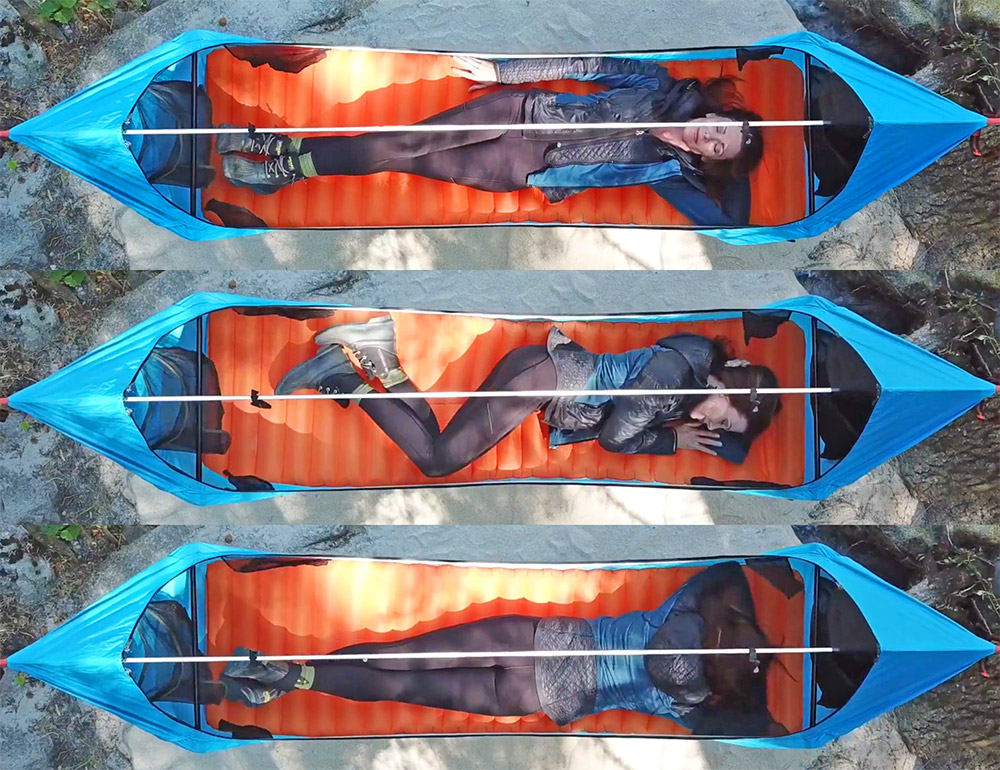 Haven Tent Lay Flat Hammock - Air mattress camping hammock lets you lay completely flat