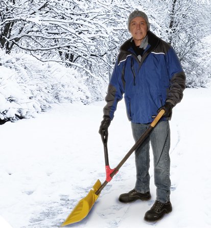 The Heft Ergonomic Second Handle Shovel Attachment - Back saving shovel attachment