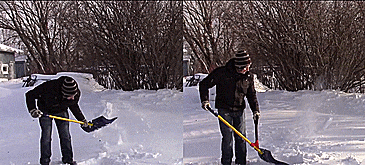 The Heft Ergonomic Second Handle Shovel Attachment - Back saving shovel attachment