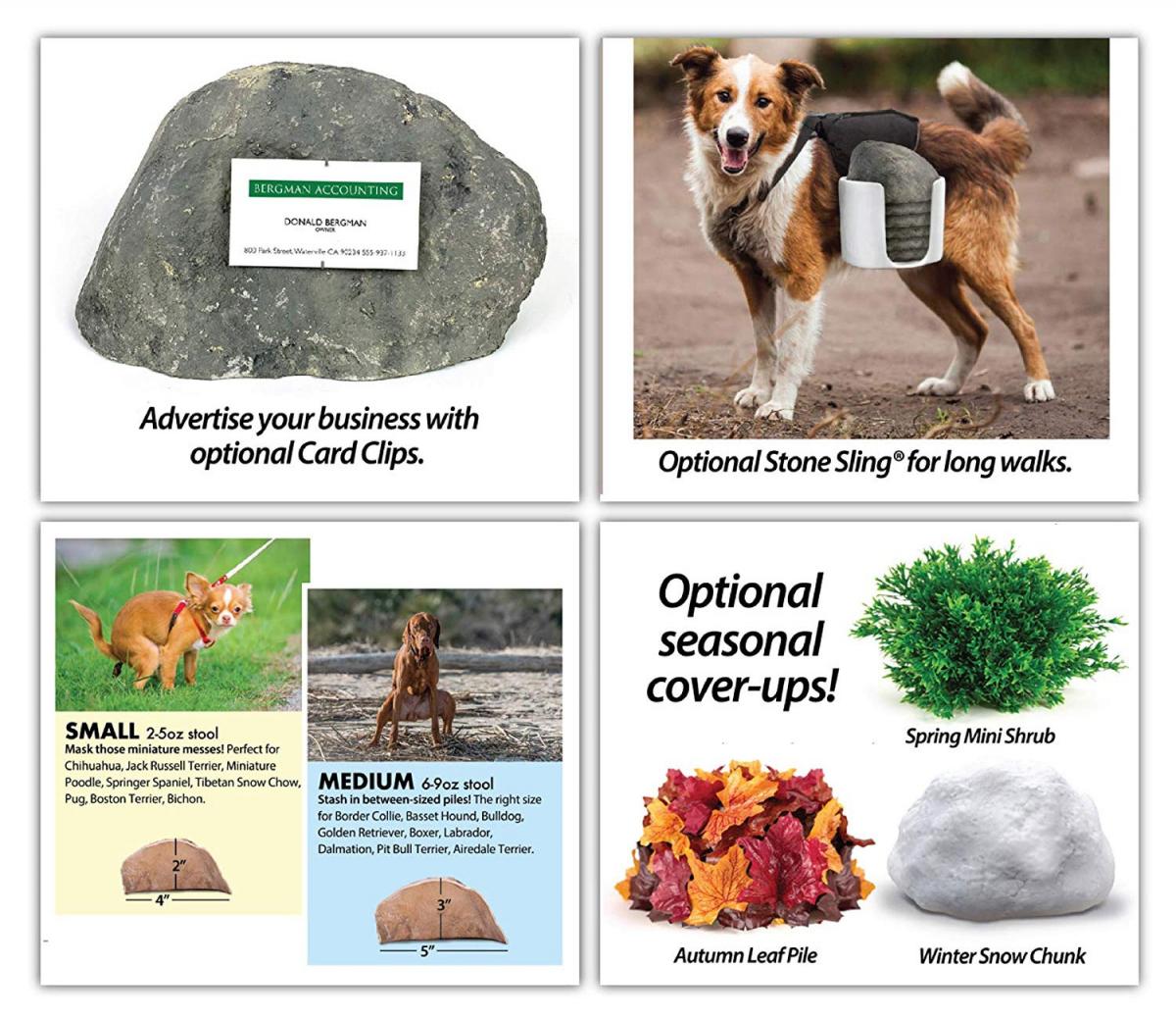 Hide-a-Poo Fake Rock Lets You Hide Your Dogs Poop Instead Of Picking It Up - Funny poop hiding stones prank gift box