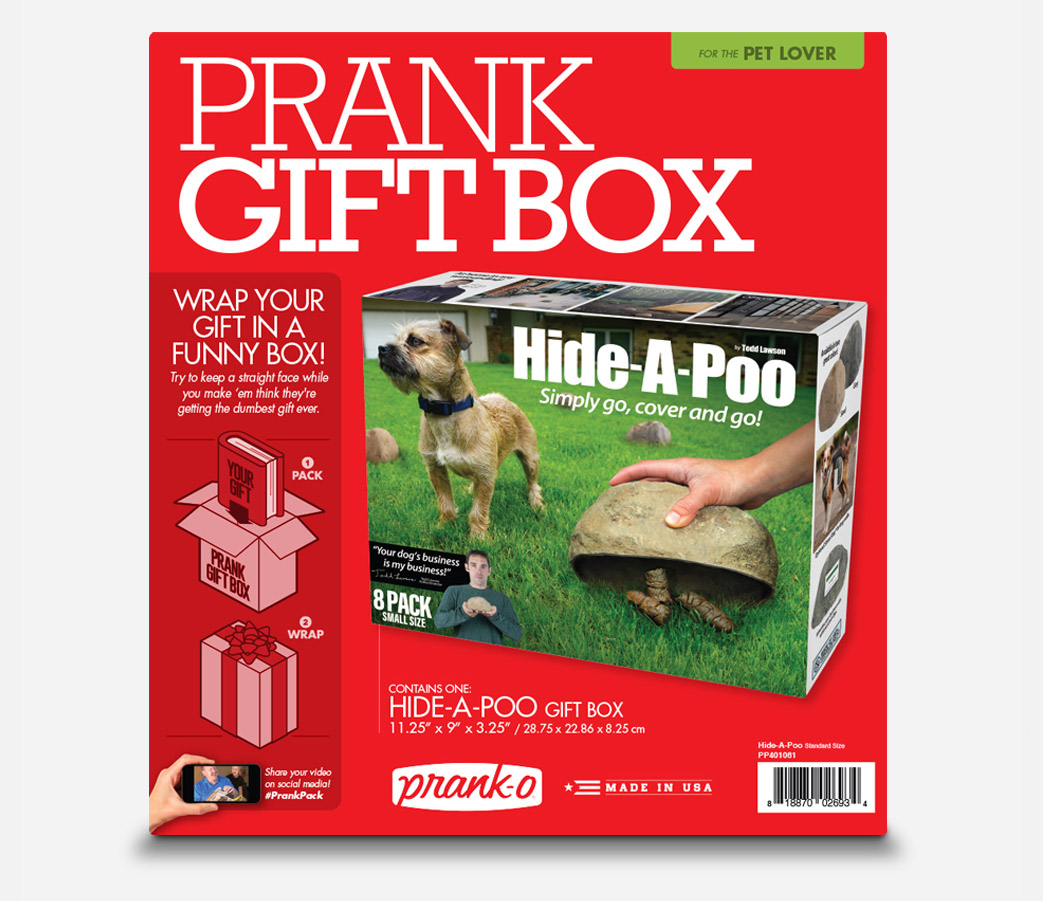 Hide-a-Poo Fake Rock Lets You Hide Your Dogs Poop Instead Of Picking It Up - Funny poop hiding stones prank gift box