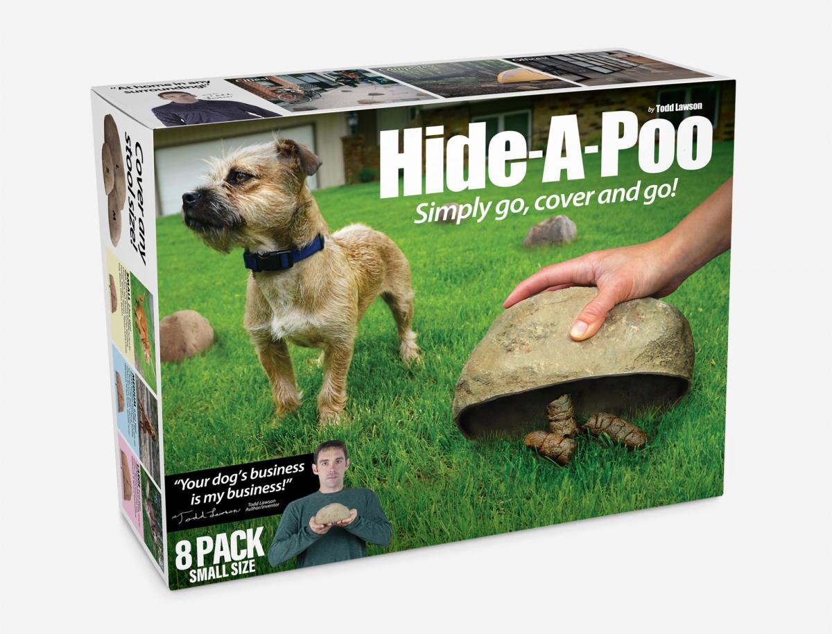 Hide-a-Poo Fake Rock Lets You Hide Your Dogs Poop Instead Of Picking It Up - Funny poop hiding stones prank gift box