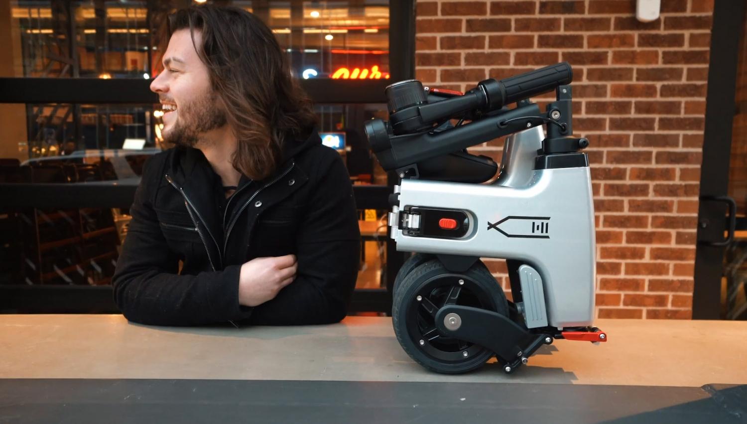 HIMO Folding E-Bike Collapses Down To Fit In Your Backpack - Tiny folding electric scooter