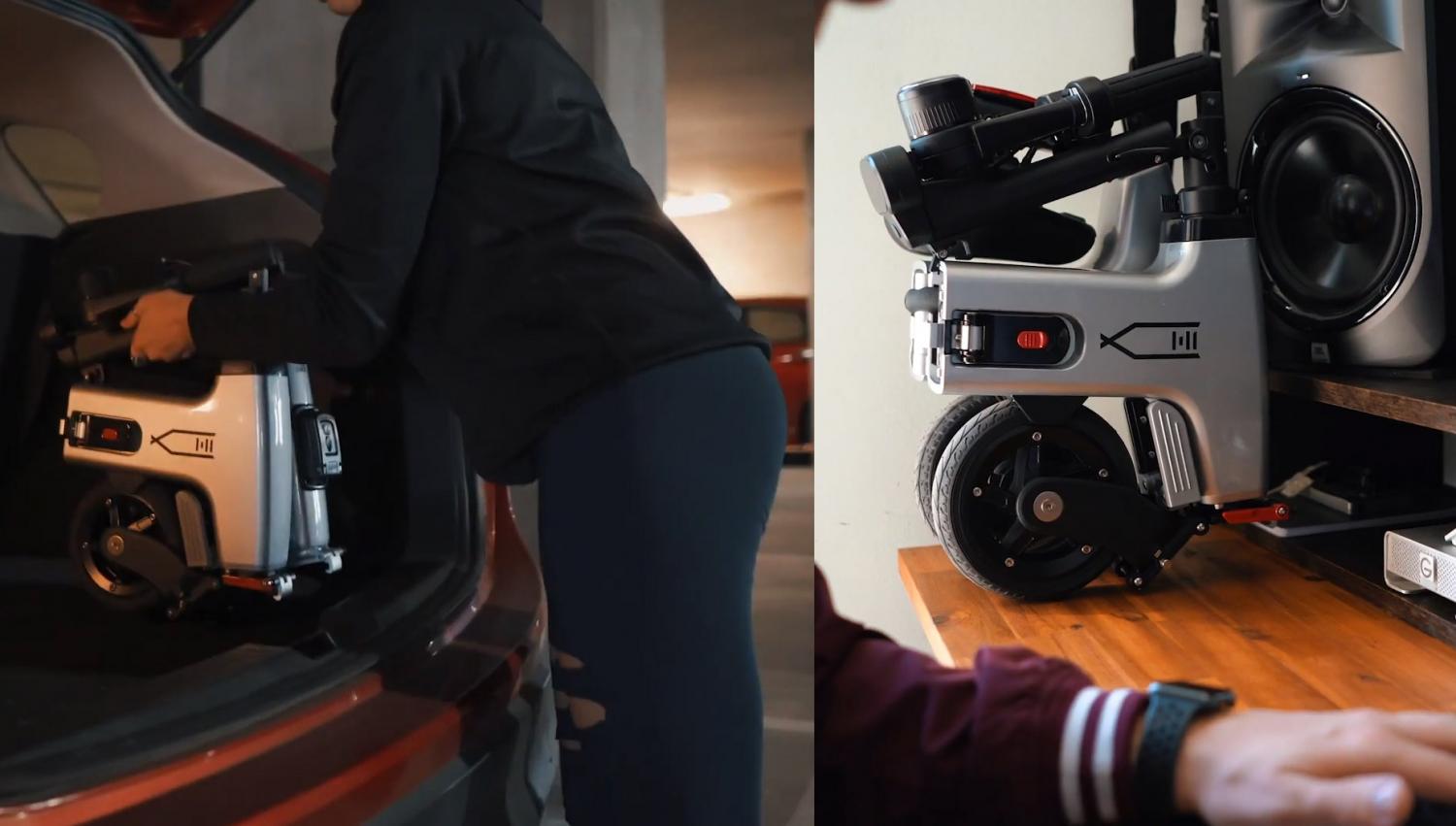 HIMO Folding E-Bike Collapses Down To Fit In Your Backpack - Tiny folding electric scooter