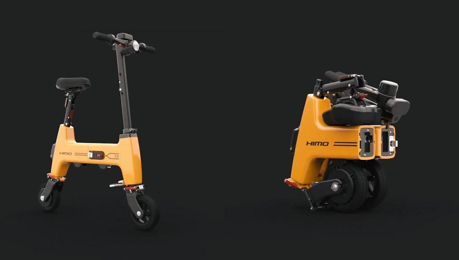 HIMO Folding E-Bike Collapses Down To Fit In Your Backpack - Tiny folding electric scooter