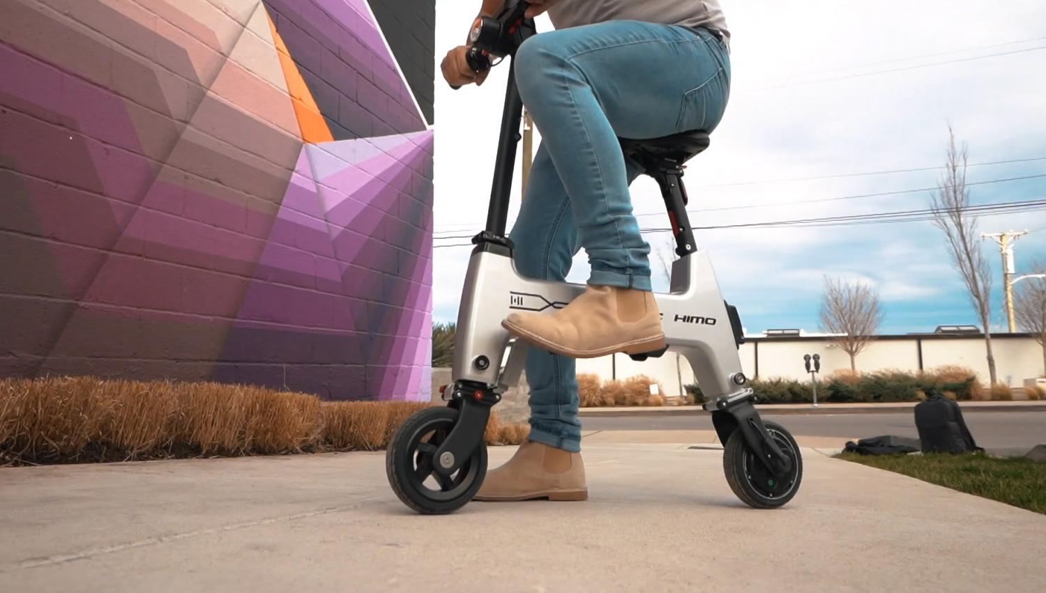 HIMO Folding E-Bike Collapses Down To Fit In Your Backpack - Tiny folding electric scooter