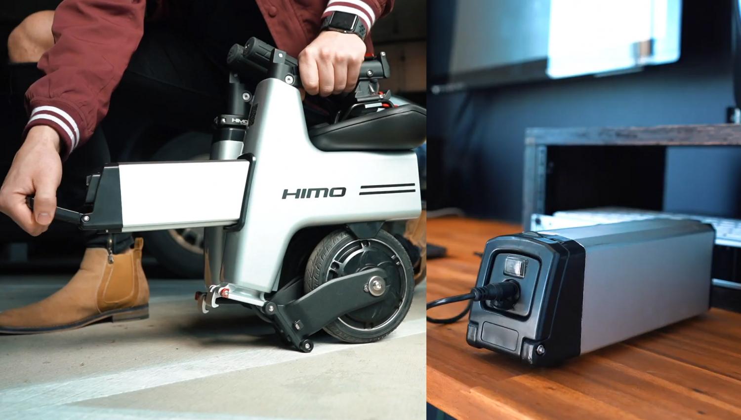 HIMO Folding E-Bike Collapses Down To Fit In Your Backpack - Tiny folding electric scooter