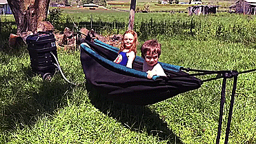 Hydro Hammock - Hot Tub In a Hammock GIF