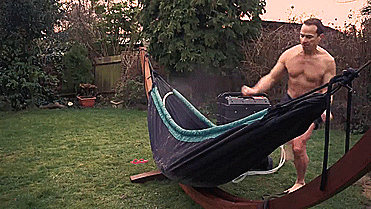 Hydro Hammock - Hot Tub In a Hammock GIF