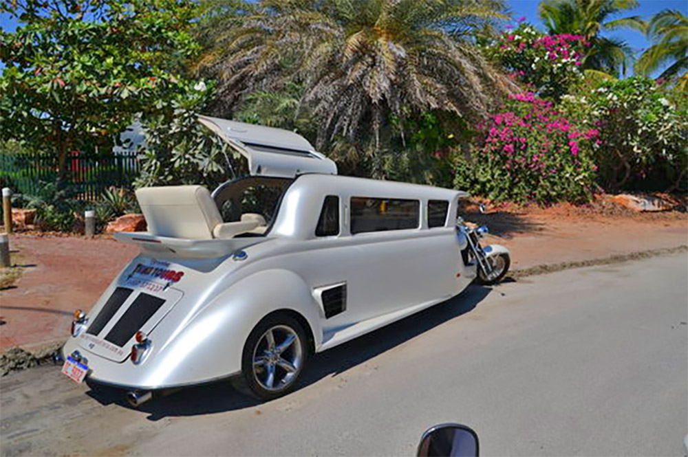LimoBike Harley Davidson Motorcycle Limousine Hybrid Vehicle - Motorcycle party bus