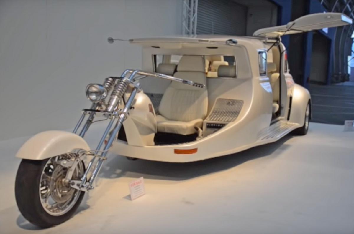 LimoBike Harley Davidson Motorcycle Limousine Hybrid Vehicle - Motorcycle party bus