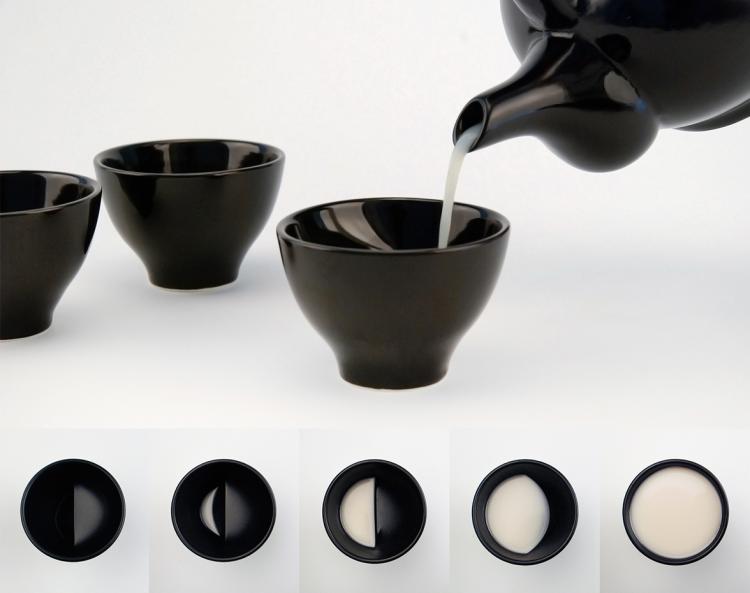 Moon Glasses - Show Phases Of Moon As You Drink