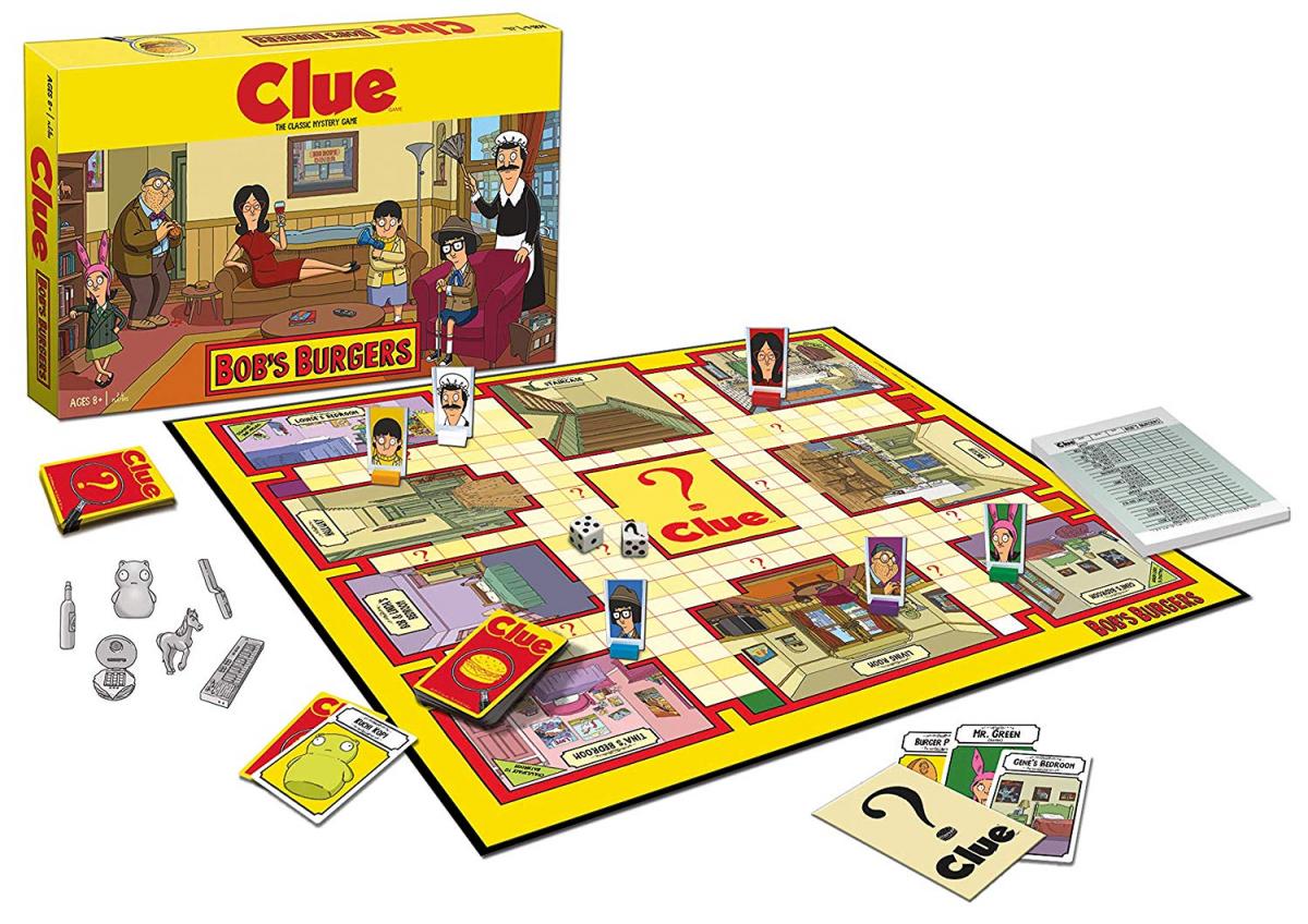 Bobs Burgers Clue Board Game - Clue Bobs Burgers Edition