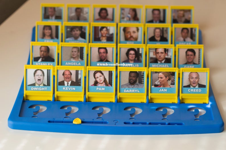 The Office Guess Who Board Game