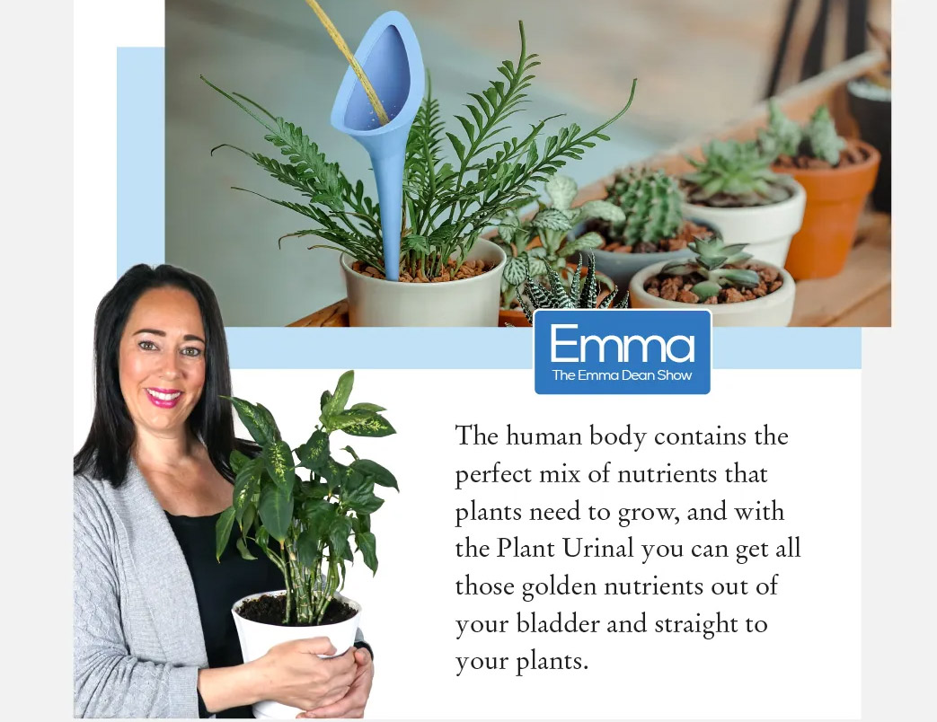The Plant Urinal Allows You To Pee Right Into Your Plants, Urinal For Plants Prank Gift Box