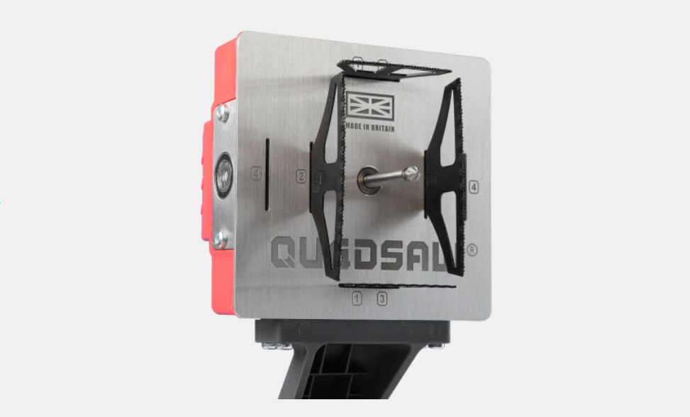 Quadsaw Square Saw Drill Attachment - Quadsaw automatic square drywall saw cuts perfect outlet holes 
