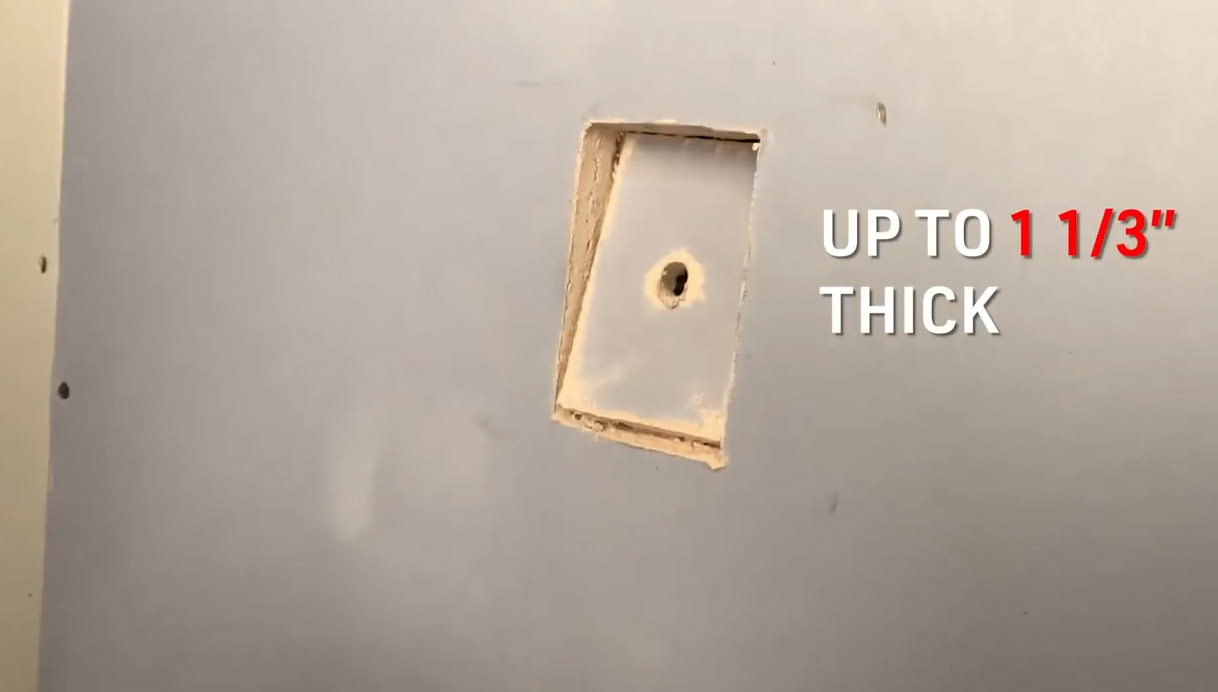 Quadsaw Square Saw Drill Attachment - Quadsaw automatic square drywall saw cuts perfect outlet holes 