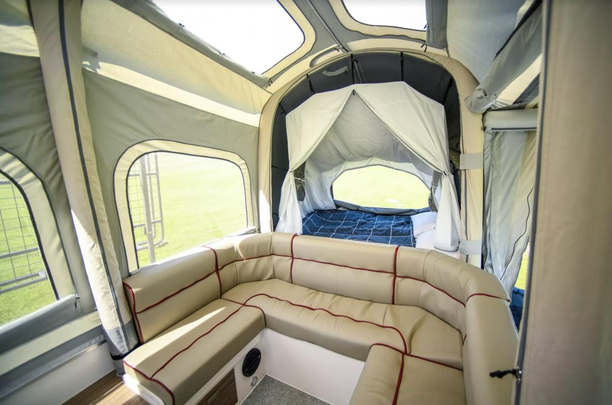 Air-Opus Self-Inflating Camping Trailer - Automatic pop-up camper with kitchen