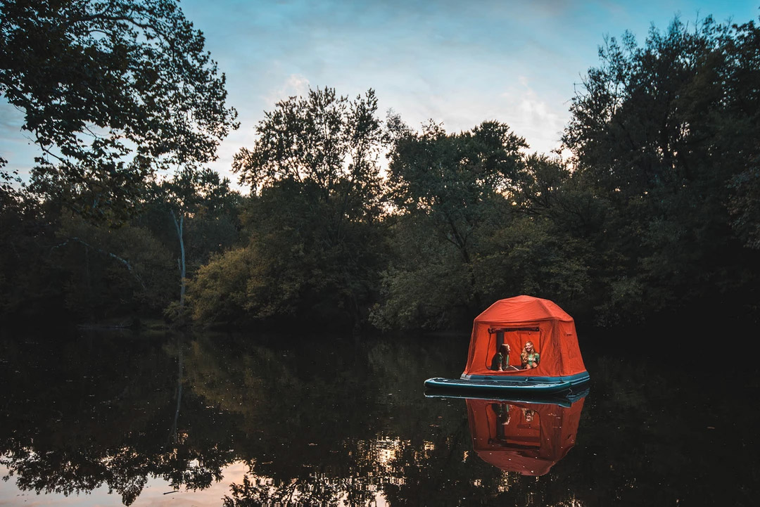 Smith Fly Shoal Tent - Inflatable Floating Camping Tent - Camp on the water on a lake or river
