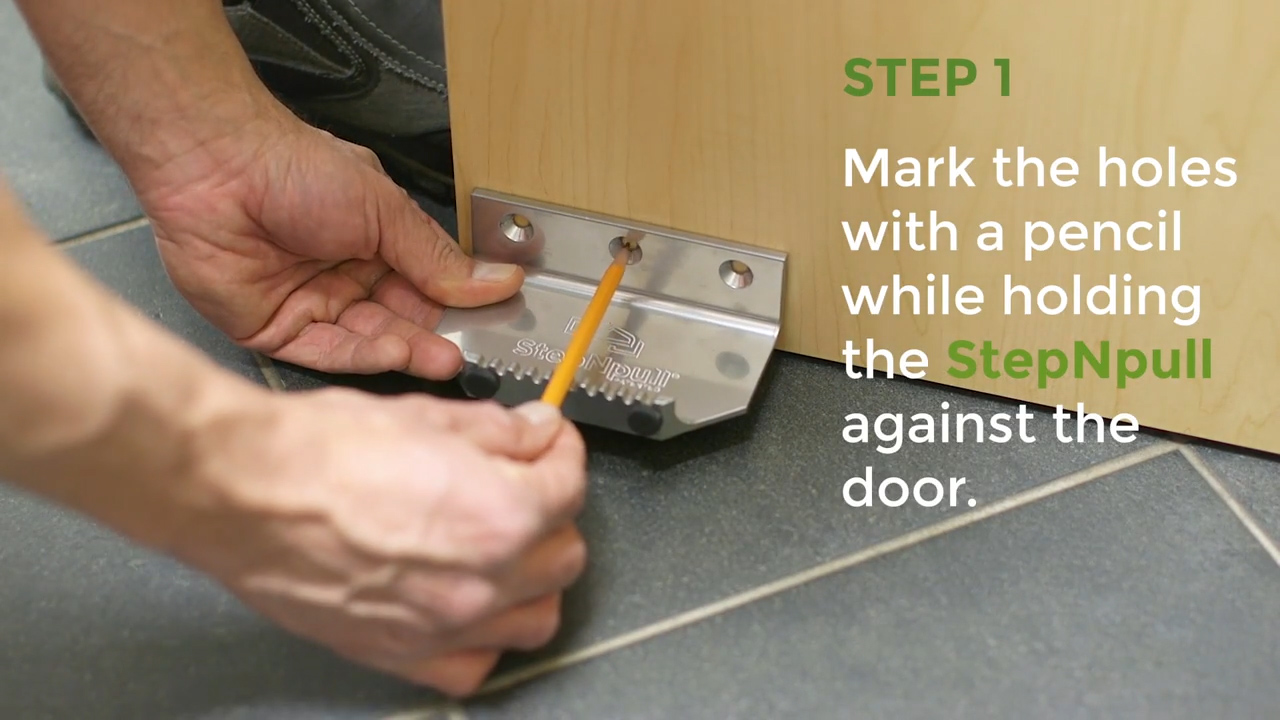 StepNPull Foot Door Handle - Open public bathroom doors with your foot