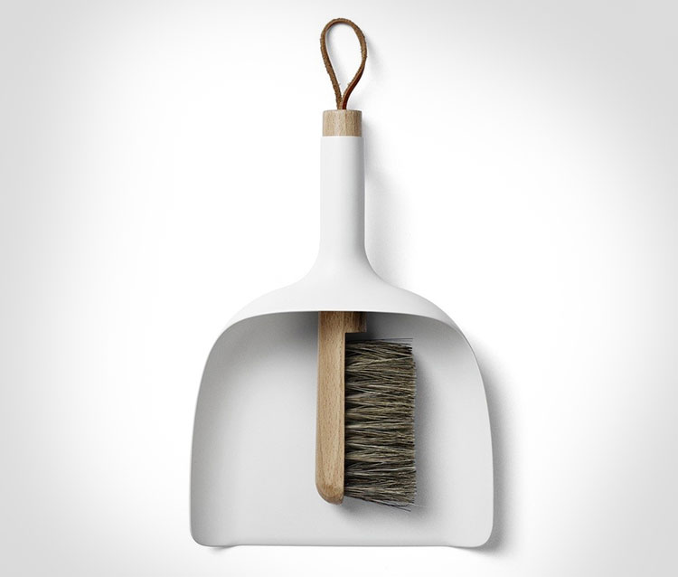 Sweeper and Funnel Dustpan with a Funnel