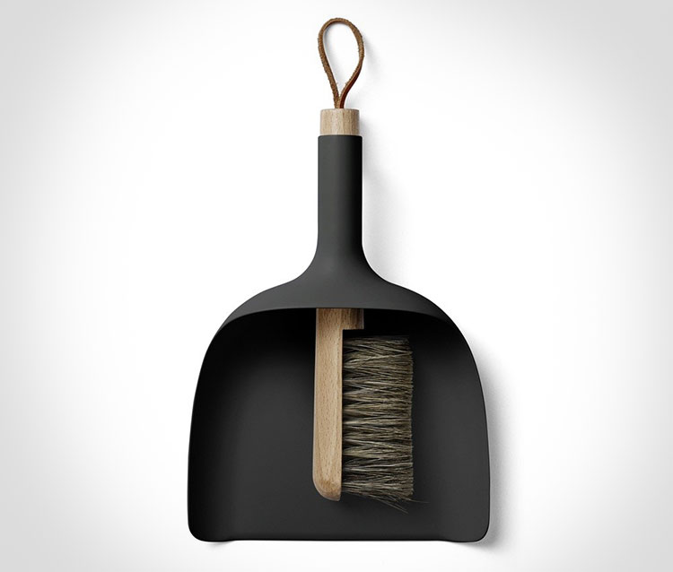 Sweeper and Funnel Dustpan with a Funnel