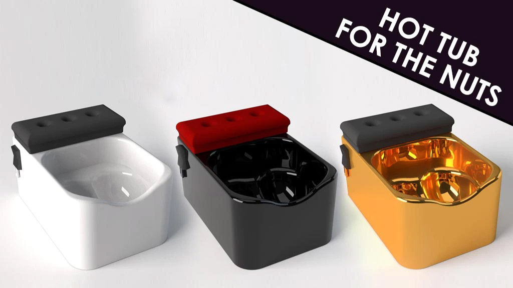 Testicuzzi Jacuzzi For Your Balls - Mini scrotum bubbling hot tub
