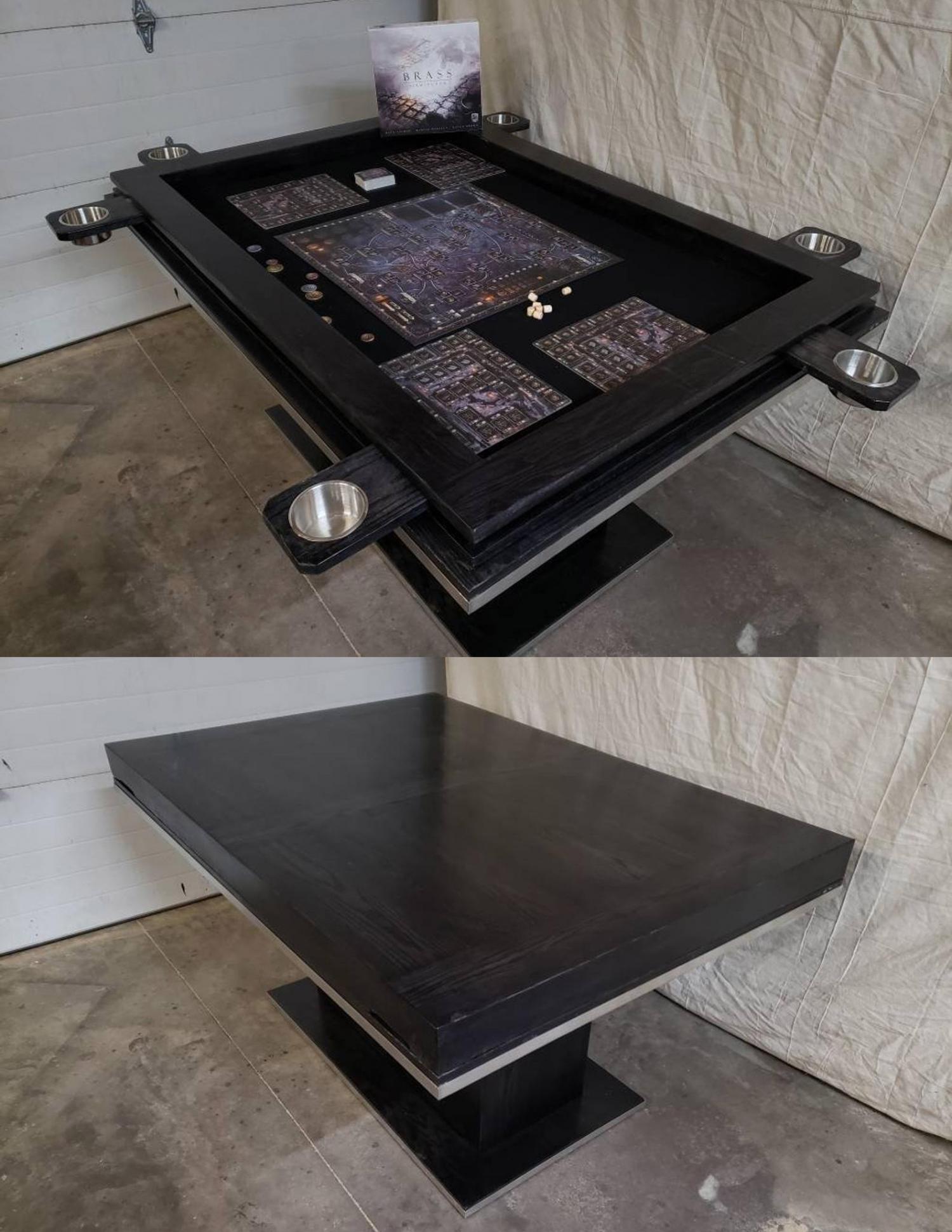 The Ultimate Gaming Table - Custom wooden board game tables with LED lighting