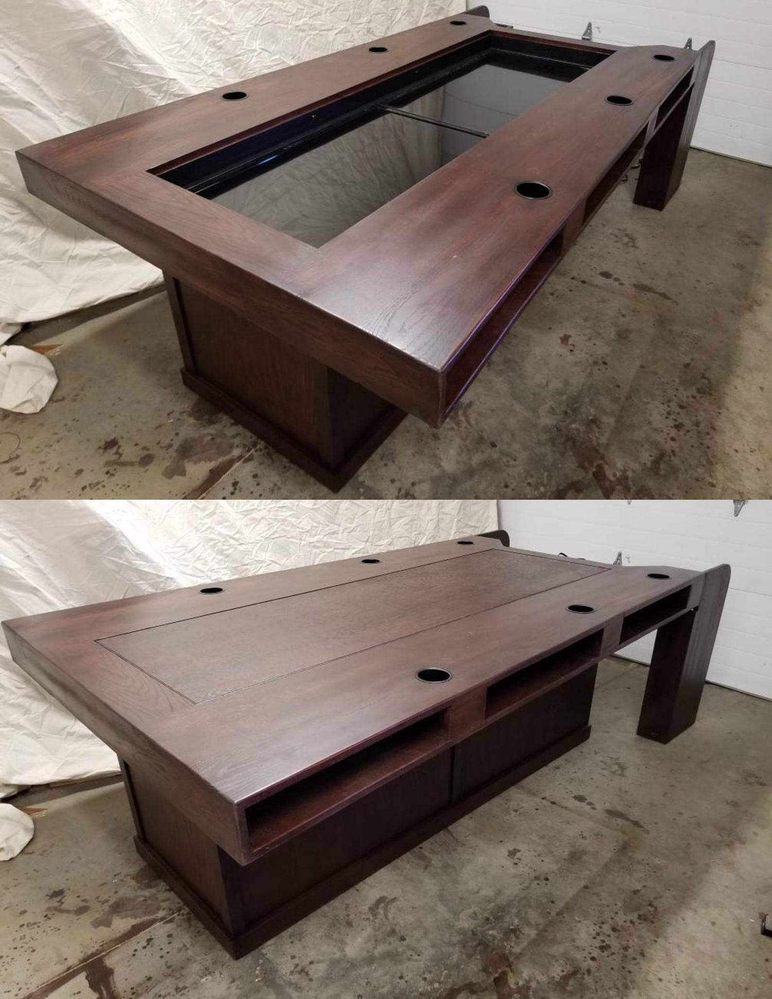 The Ultimate Gaming Table - Custom wooden board game tables with LED lighting