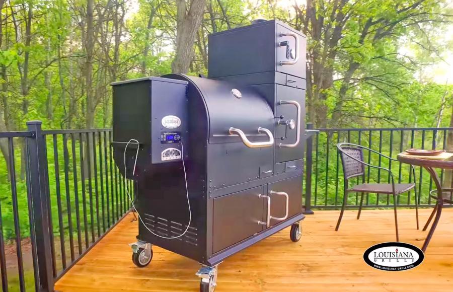 The Ultimate Grill - Louisiana Grills Champion Pellet Grill Giant BBQ Smoker