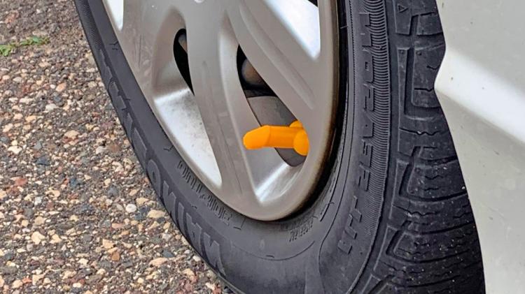 Prank Wiener Shaped Tire Valve Stem Caps - Tirecocks funny penis shaped tire caps