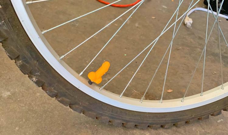 Prank Wiener Shaped Tire Valve Stem Caps - Tirecocks funny penis shaped tire caps