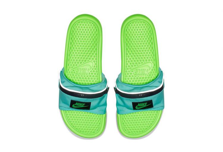 Nike Benassi JDI Fanny Pack Slides - Fanny pack sandals with zipper pocket
