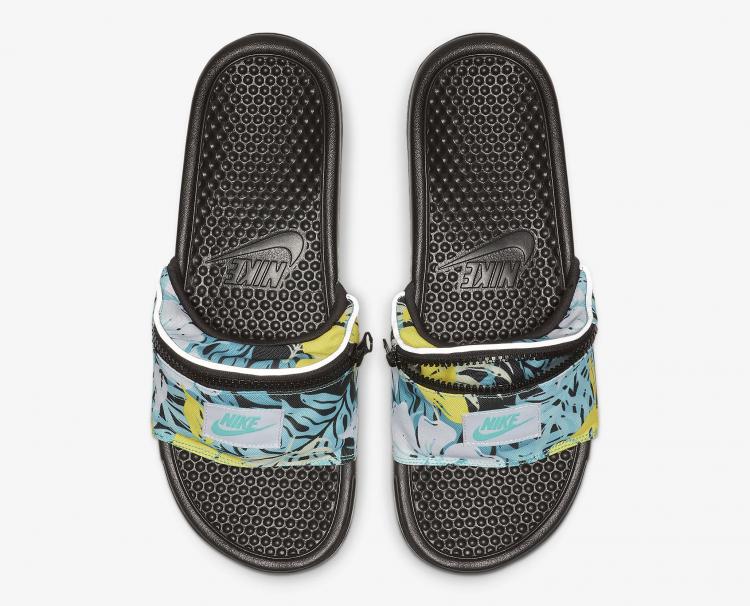 Nike Benassi JDI Fanny Pack Slides - Fanny pack sandals with zipper pocket