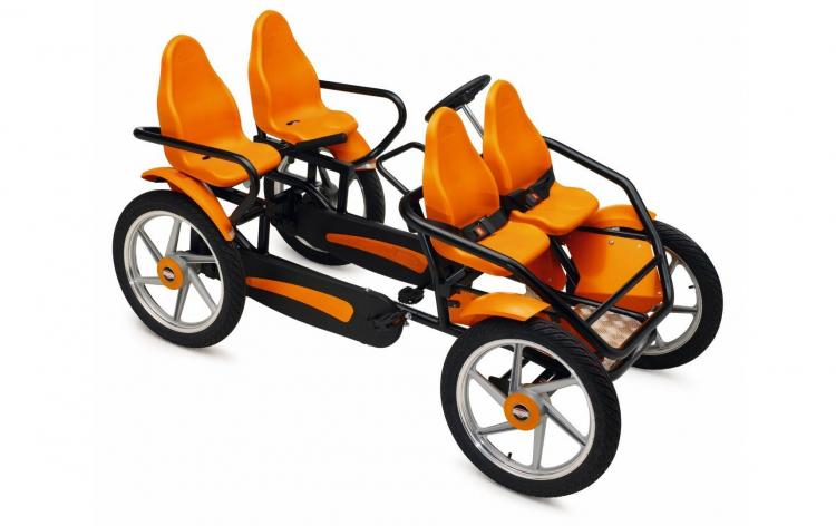Berg GranTour 4-person bicycle - Family bicycle go-kart with steering wheel