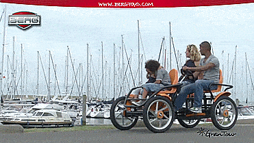 Berg GranTour 4-person bicycle - Family bicycle go-kart with steering wheel