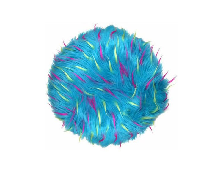 Blue Furry Round Pillow That Looks Like Sully From Monsters Inc - Sully Blue Furry Pillow - RIP Sulley