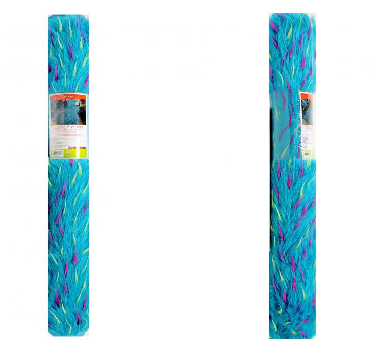 Blue Furry Floor Rug That Looks Like Sully From Monsters Inc - Sully Blue Furry Rug - RIP Sulley