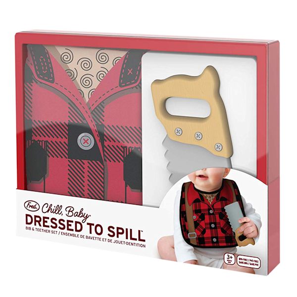 Lumberjack Bib and Teether