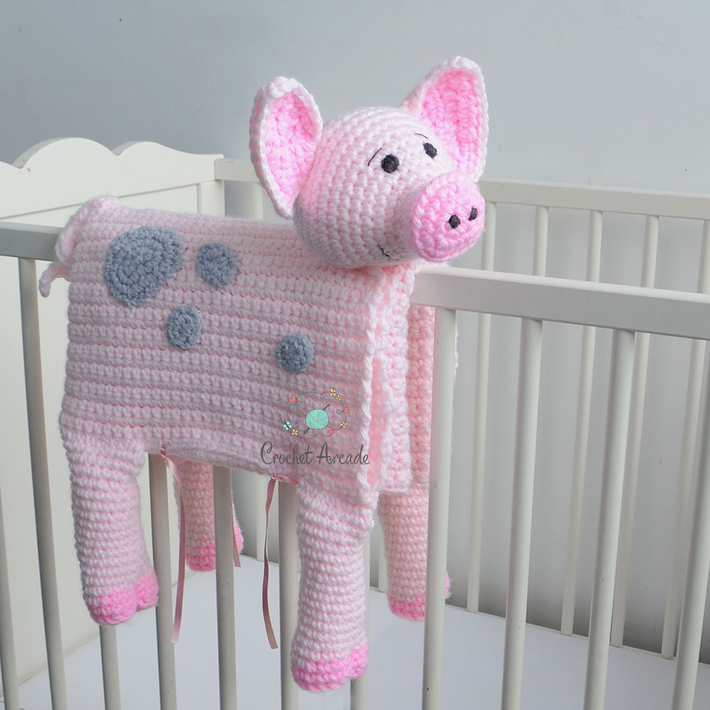 Crochet Animal Head Blankets - Cute Animal Baby Blankets
